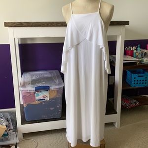 BEAUTIFUL White Off The Shoulder Dress